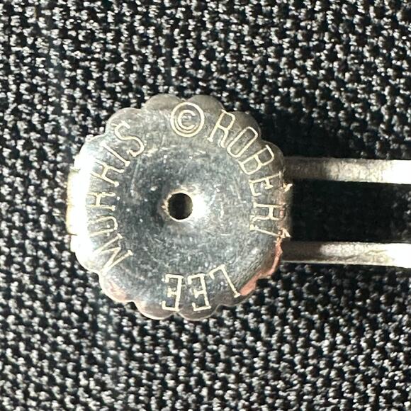 Robert Lee Morris Handmade Silver and Cultured Pearl Earrings - Picture 8 of 10